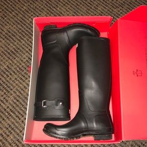 Original tall hunter rain boots (black)